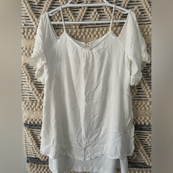 Freebird white boho top size small - Picture 2 of 5